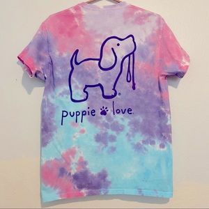 NWOT Puppie Love tie dye tee - Unisex medium